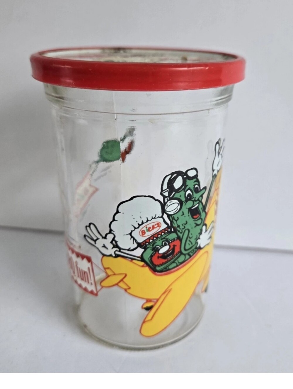 BICK'S Pickle Glass Jar Advertising  Vintage